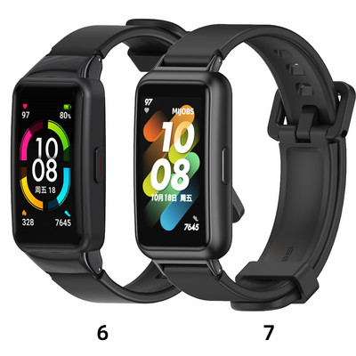 Rihm Huawei Band 7 jaoks Rihm Honor Band 6 Band Kella jaoks Sobib uuele Fit 2 Pro NFC randmepaelale käevõru metallist randmetarvikud