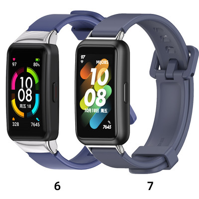 Rihm Huawei Band 7 jaoks Rihm Honor Band 6 Band Kella jaoks Sobib uuele Fit 2 Pro NFC randmepaelale käevõru metallist randmetarvikud