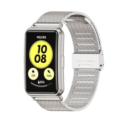 Rihm Huawei Band 7 jaoks Rihm Honor Band 6 Band Kella jaoks Sobib uuele Fit 2 Pro NFC randmepaelale käevõru metallist randmetarvikud