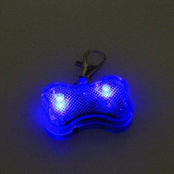 6 τμχ Anti-lost Dog Bone Finder Glow μενταγιόν LED για προμήθειες κατοικίδιων (Μπλε)