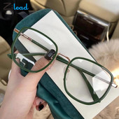 Zilead γυαλιά μυωπίας Anti Blue Light Large Frame Optical Myopia Glasses Fashion Leopard Διάφανα μυωπικά γυαλιά 0~-6,0
