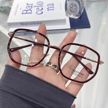 Zilead γυαλιά μυωπίας Anti Blue Light Large Frame Optical Myopia Glasses Fashion Leopard Διάφανα μυωπικά γυαλιά 0~-6,0