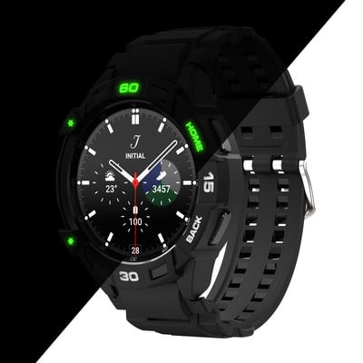 2022. gada jaunums, kas paredzēts Samsung Galaxy Watch 4 Classic 46 mm TPU korpusam, aizsargapvalkam, siksniņai, rokassprādzes lādētājs pulkstenim 4 46 mm Classic