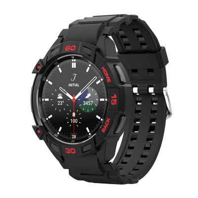 2022. gada jaunums, kas paredzēts Samsung Galaxy Watch 4 Classic 46 mm TPU korpusam, aizsargapvalkam, siksniņai, rokassprādzes lādētājs pulkstenim 4 46 mm Classic