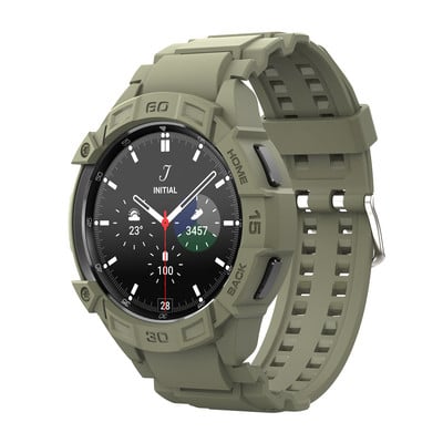 2022. gada jaunums, kas paredzēts Samsung Galaxy Watch 4 Classic 46 mm TPU korpusam, aizsargapvalkam, siksniņai, rokassprādzes lādētājs pulkstenim 4 46 mm Classic