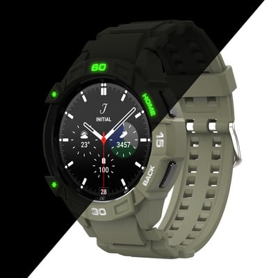 2022. gada jaunums, kas paredzēts Samsung Galaxy Watch 4 Classic 46 mm TPU korpusam, aizsargapvalkam, siksniņai, rokassprādzes lādētājs pulkstenim 4 46 mm Classic