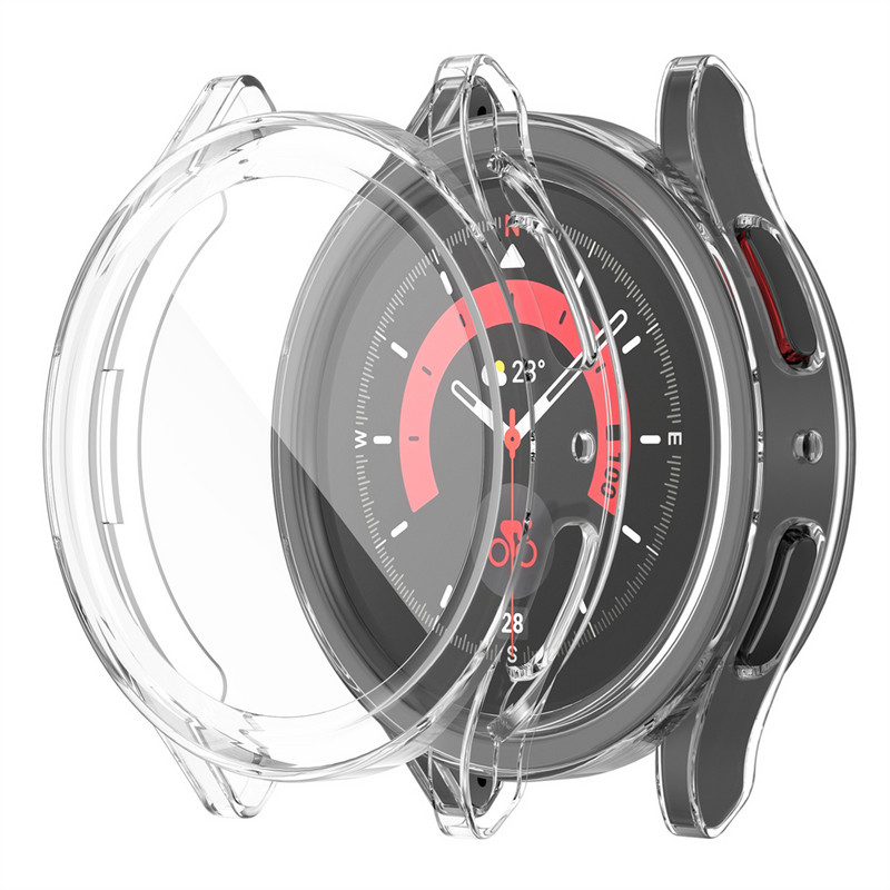 BEHUA zaštitna maska za sat za Samsung Galaxy Watch 5 Pro meka ultratanka Tpu prozirna zaštitna maska Shell Bumper Cases