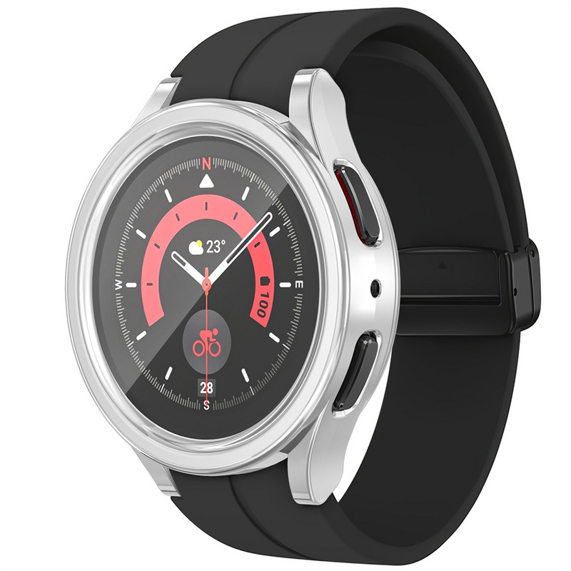 BEHUA zaštitna maska za sat za Samsung Galaxy Watch 5 Pro meka ultratanka Tpu prozirna zaštitna maska Shell Bumper Cases