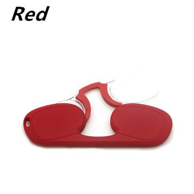EYEEZI Clip Nose Mini skaitymo akiniai vyrams Moterims Anti Light Blue Nešiojami toliaregiai silikoniniai minkšti nosies akiniai 1,0+2,0+2,5+3,5