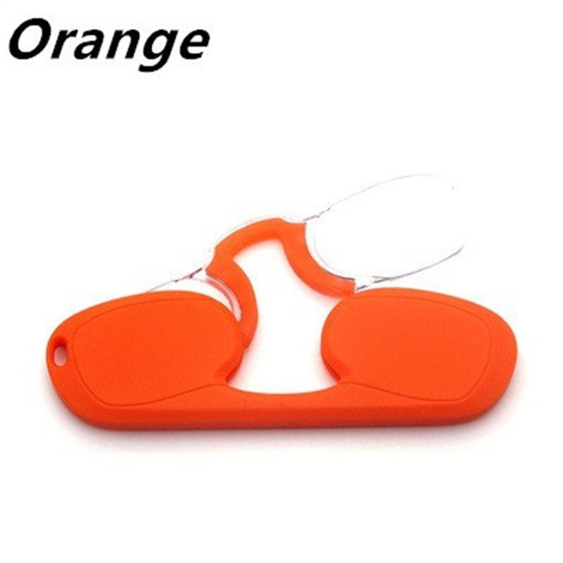 EYEEZI Clip Nose Mini skaitymo akiniai vyrams Moterims Anti Light Blue Nešiojami toliaregiai silikoniniai minkšti nosies akiniai 1,0+2,0+2,5+3,5