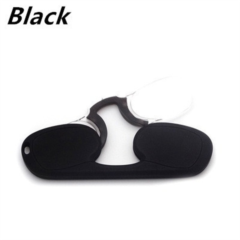 EYEEZI Clip Nose Mini skaitymo akiniai vyrams Moterims Anti Light Blue Nešiojami toliaregiai silikoniniai minkšti nosies akiniai 1,0+2,0+2,5+3,5