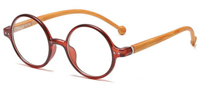 Dalekozorne naočale za umoran vid Muškarci Drvene noge za računalo protiv plave svjetlosti Mali okvir Vintage okrugle prozirne muške naočale