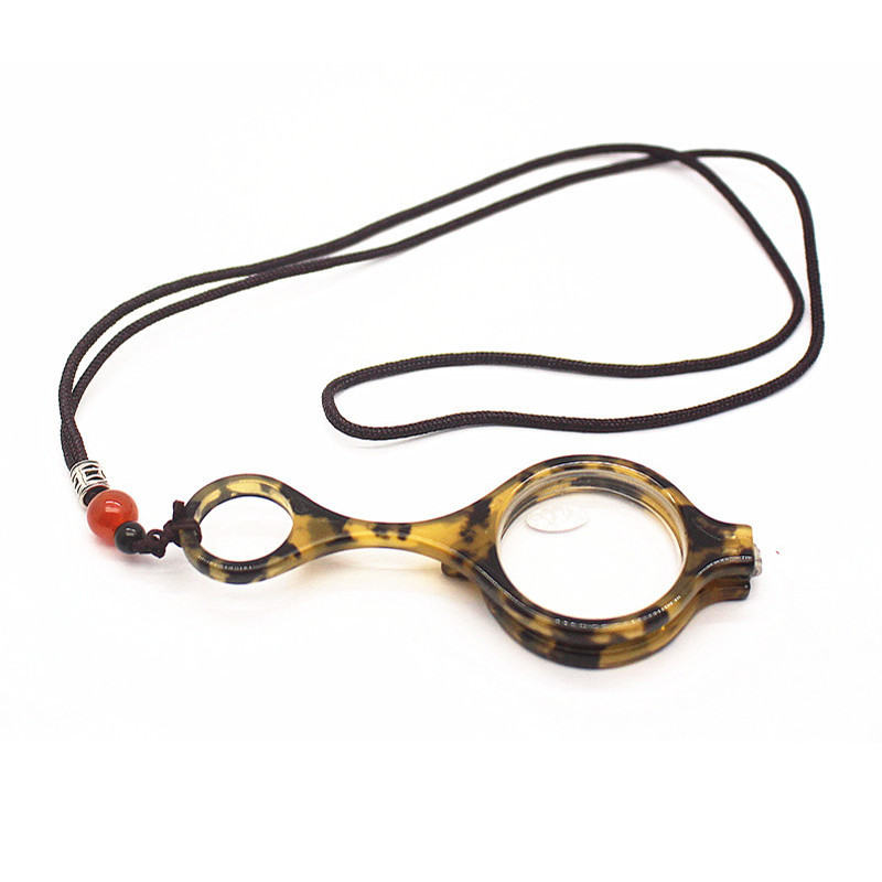 2019 NOI Charms Ochelari de lectură pandantiv Colier Cadru colorat Suport lupă pliabil + 1,0 +1,5 +2,0 +2,5 +3,0 +3,5+ 3,5