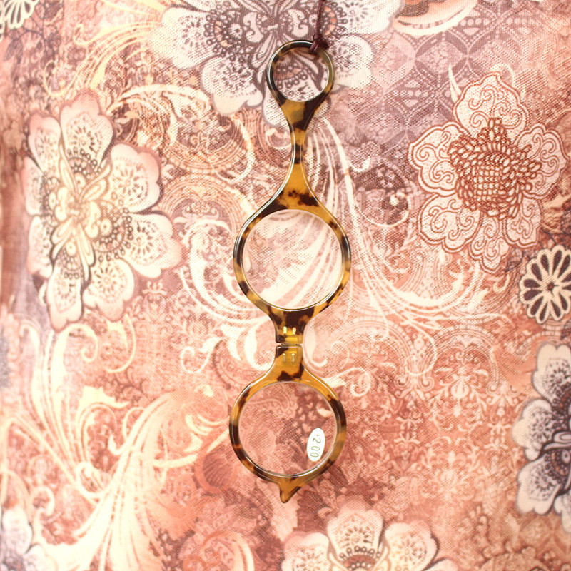 2019 NOI Charms Ochelari de lectură pandantiv Colier Cadru colorat Suport lupă pliabil + 1,0 +1,5 +2,0 +2,5 +3,0 +3,5+ 3,5