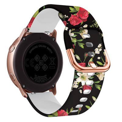 20 мм силиконова смарт каишка Correa за Samsung Galaxy Watch 5 Pro Watch 4 Active 2 40 44 мм Huawei GT 2 GT3 42 мм гривна с каишка за часовник