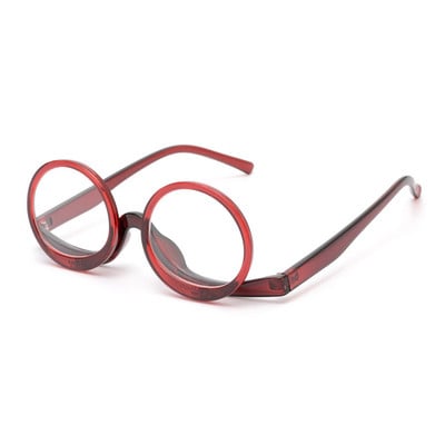 JM Στρογγυλά γυαλιά ανάγνωσης μακιγιάζ με μεγεθυντικό υλικό που αναποδογυρίζουν προς τα κάτω Γυναικεία καλλυντικά