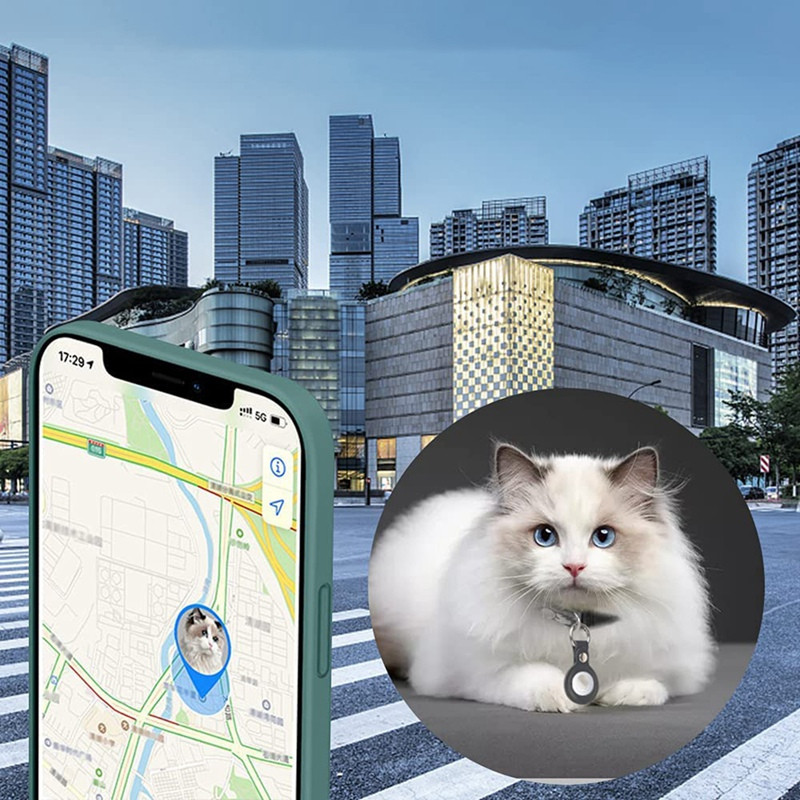 Θήκη 2 τμχ Συμβατή για Apple Airtag, δερμάτινο κάλυμμα PU με μπρελόκ για μπρελόκ για αξεσουάρ Air Tag