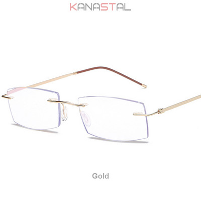 Moteriški metaliniai deimantiniai akinių rėmeliai pagyvenusiems žmonėms akiniai, optiniai mėlyni šviesą blokuojantys lęšiai, trumparegystė, receptiniai skaitymo akiniai