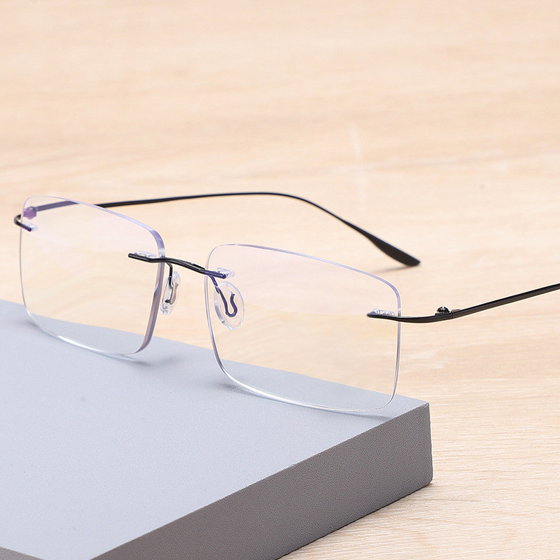 Moteriški metaliniai deimantiniai akinių rėmeliai pagyvenusiems žmonėms akiniai, optiniai mėlyni šviesą blokuojantys lęšiai, trumparegystė, receptiniai skaitymo akiniai