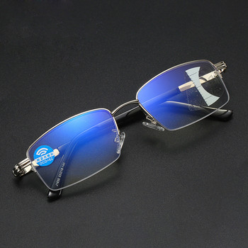 iboode Anti-blue Light Progressive Multifocal Reading Glasses Women Men Classic Fashion Frame Presbyopic Glasses +1.0 to 3.5