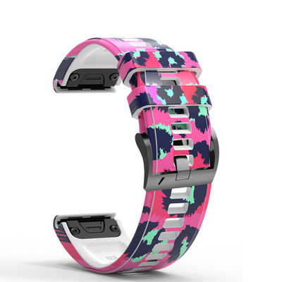 22/26MM otisnute silikonske narukvice za pametne satove za Garmin Fenix 7X 7 5X/5/6X Pro/6/955 935 3HR EPIX narukvicu, zamjenske narukvice