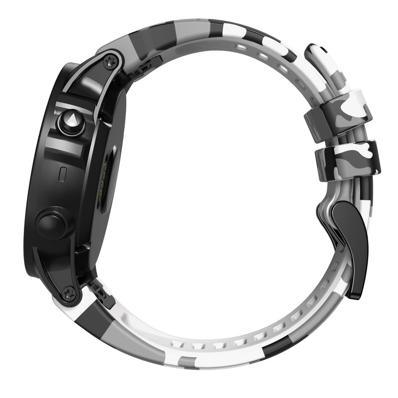 22/26MM otisnute silikonske narukvice za pametne satove za Garmin Fenix 7X 7 5X/5/6X Pro/6/955 935 3HR EPIX narukvicu, zamjenske narukvice