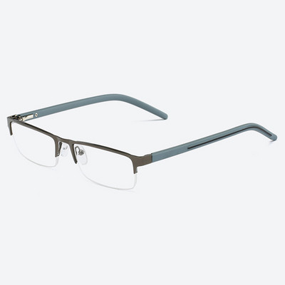 Elbru poluokvir metalne naočale za čitanje kvadratne visoke rezolucije udobne poslovne naočale za dalekovidnost uniseks +1,0 do +4,0