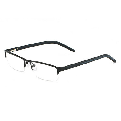Elbru poluokvir metalne naočale za čitanje kvadratne visoke rezolucije udobne poslovne naočale za dalekovidnost uniseks +1,0 do +4,0