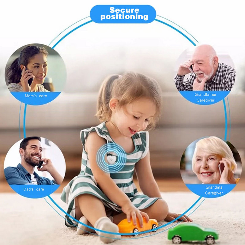 Dispozitiv inteligent de prevenire a pierderii Bluetooth în formă de inimă Dispozitiv de prevenire a pierderii în două direcții Cheie Portofel Geantă Capace pierdere Ceas Nou