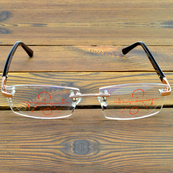 Γυαλιά ανάγνωσης πολυεστιακών πολυεστιακών φακών κομμένα γυαλιά ανάγνωσης προοδευτικών πολυεστιακών φακών με επίστρωση 12 στρωμάτων πολυτελείας +0,75 έως +4