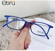 Elbru Ochelari de lectură anti-lumină albastră pentru computer, femei, bărbați, vintage, ultraușori, prezbiopici, ochelari unisex, ochelari de protecție cu+1+4