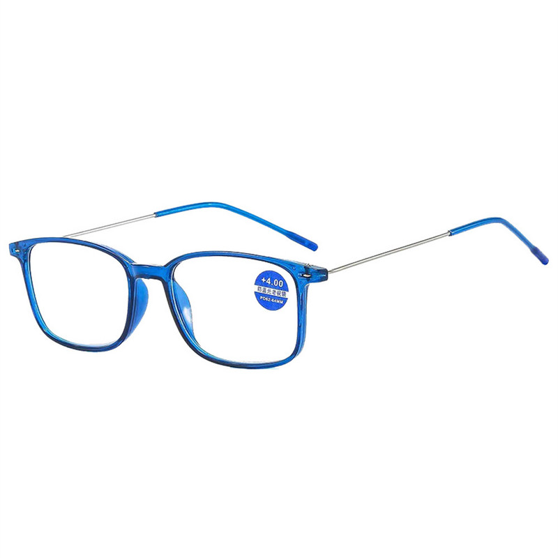 Elbru Ochelari de lectură anti-lumină albastră pentru computer, femei, bărbați, vintage, ultraușori, prezbiopici, ochelari unisex, ochelari de protecție cu+1+4