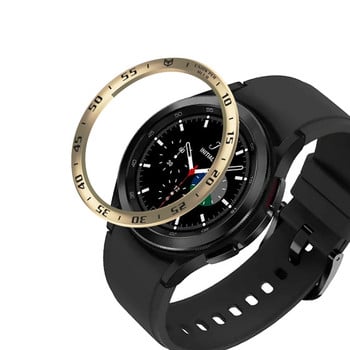 За Samsung Galaxy Watch 4 Classic 46MM 42MM Bezel Ring Cover Защитен калъф от неръждаема стомана Смарт часовник Защитна рамка