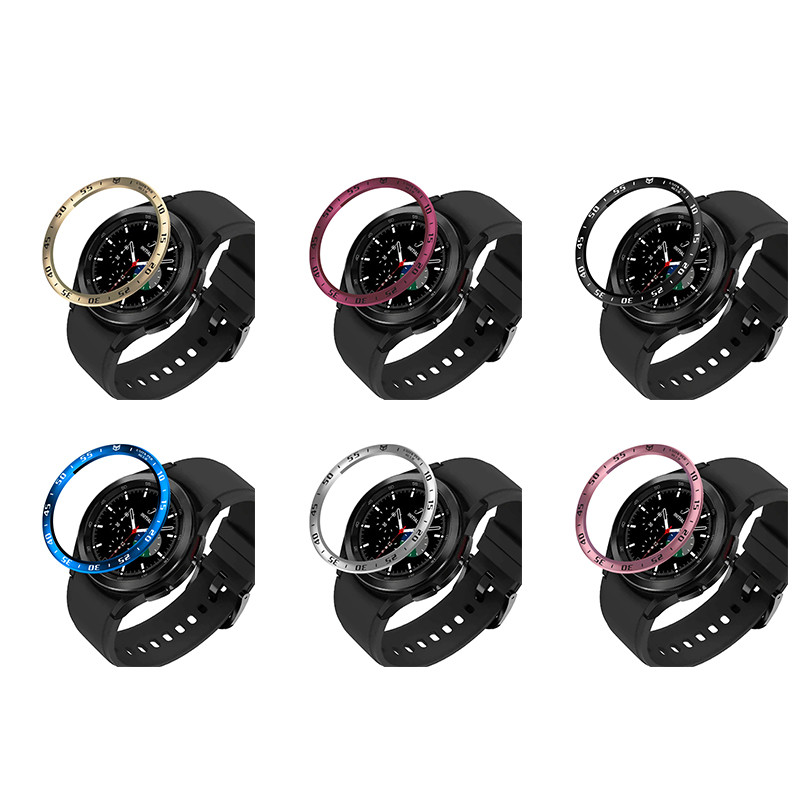 Za Samsung Galaxy Watch 4 Classic 46MM 42MM Bezel Ring Cover Zaštitno kućište od nehrđajućeg čelika Pametni sat Zaštitni okvir