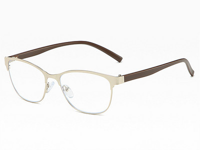 UVLAIK ženske naočale za čitanje Cateye od nehrđajućeg čelika Retro naočale za dalekovidnost protiv plave svjetlosti za roditeljske naočale