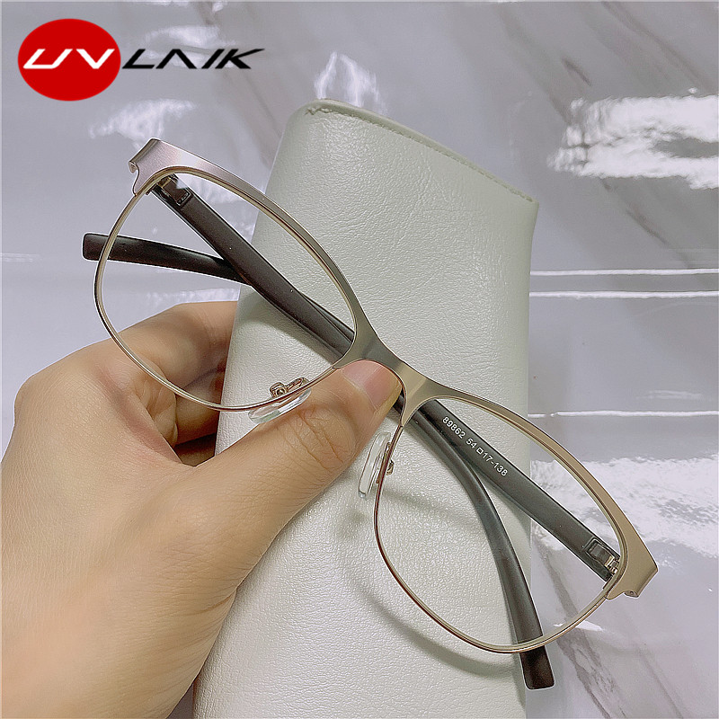 UVLAIK ženske naočale za čitanje Cateye od nehrđajućeg čelika Retro naočale za dalekovidnost protiv plave svjetlosti za roditeljske naočale