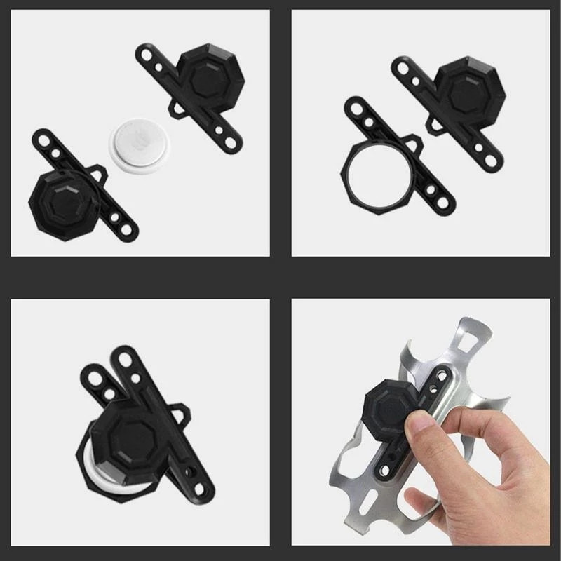 „AirTag“ dviračių sekimo stovo dangtelis Universalus dviračio laikiklio laikiklio dangtelis GPS sekimo dangtelis „AirTags“ dviračių priedams