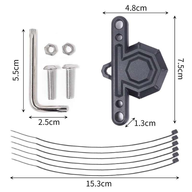 „AirTag“ dviračių sekimo stovo dangtelis Universalus dviračio laikiklio laikiklio dangtelis GPS sekimo dangtelis „AirTags“ dviračių priedams