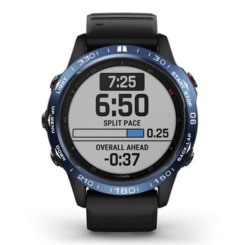 Δαχτυλίδι κάλυψης για Garmin fenix 6X/6X Pro/6X Sapphire ρολόι Δαχτυλίδι στεφάνης από ανοξείδωτο ατσάλι Γλυπτές μονάδες χρόνου Κόλλα κατά των γρατσουνιών