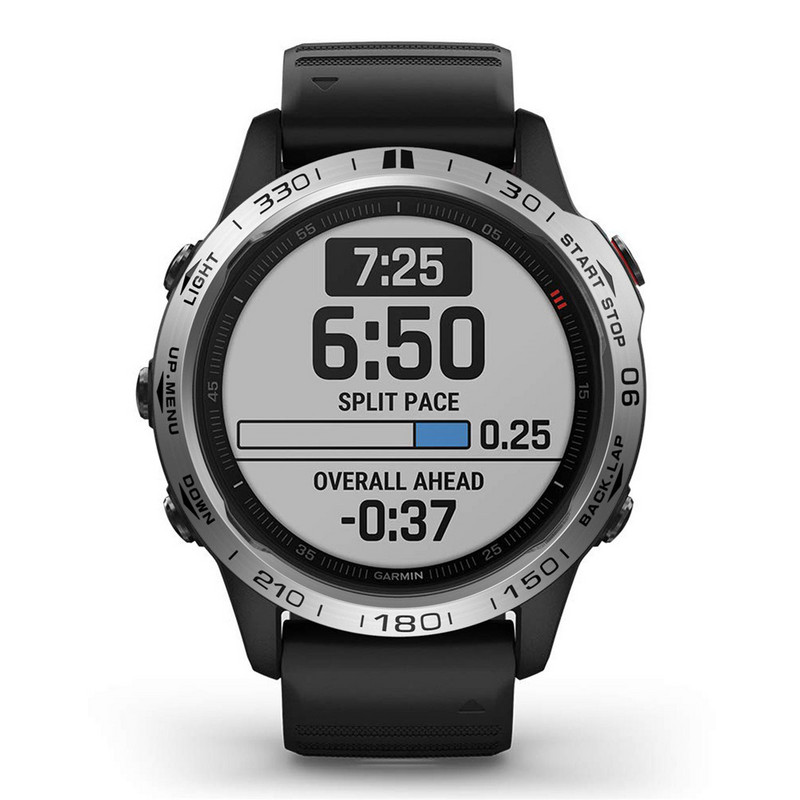 Inel de acoperire pentru Garmin fenix 6X/6X Pro/6X Sapphire Ceas Inel ramă din oțel inoxidabil Unități de timp sculptate Adeziv Anti-zgârieturi