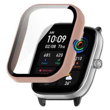 Θήκη PC+Tempered Glass For Amazfit4 Mini Ενσωματωμένη θήκη ρολογιού All-inclusive Κάλυμμα προστασίας οθόνης Shell4mini