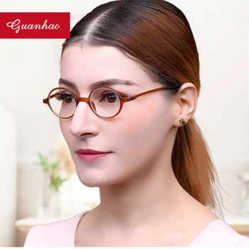 Guanhao Retro Ultralight Στρογγυλά Γυαλιά Ανάγνωσης Ανδρικά Γυναικεία Ρητίνη Φακός Γυαλιά καθαρού σκληρότητας Gafas Presbyopia 1.0 1.5