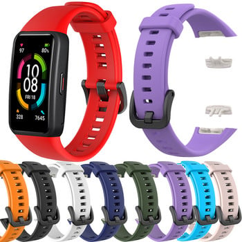 BEHUA Wristband For Honor Band 6 Straps For Huawei Band 6 Bands Διαφανής αντικατάσταση ζώνης Αξεσουάρ αθλητικού βραχιολιού Correa