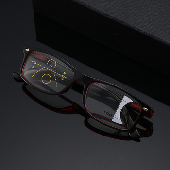 2022 Прогресивни мултифокални очила за четене Жени Мъже Очила против синя светлина Ретро компютърни очила Квадратни очила за пресбиопия