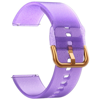Λουράκι σιλικόνης 20mm Shiny Bling Glitter για Samsung Galaxy Watch 4/5 40mm 44mm/5 Pro/Galaxy Watch 3 41mm/Active 2 Band Band 44mm 40mm