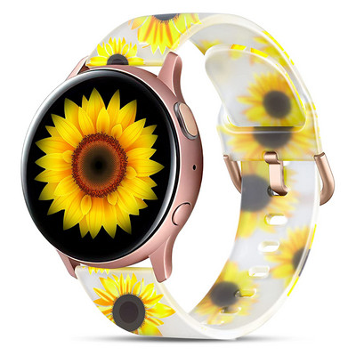 Λουράκι σιλικόνης 20mm Shiny Bling Glitter για Samsung Galaxy Watch 4/5 40mm 44mm/5 Pro/Galaxy Watch 3 41mm/Active 2 Band Band 44mm 40mm