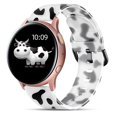 Λουράκι σιλικόνης 20mm Shiny Bling Glitter για Samsung Galaxy Watch 4/5 40mm 44mm/5 Pro/Galaxy Watch 3 41mm/Active 2 Band Band 44mm 40mm