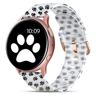 Λουράκι σιλικόνης 20mm Shiny Bling Glitter για Samsung Galaxy Watch 4/5 40mm 44mm/5 Pro/Galaxy Watch 3 41mm/Active 2 Band Band 44mm 40mm