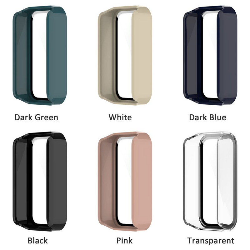 PC+ karastatud kilega integreeritud kaitseümbris Redmi Smart Band Pro korpuse ekraanikaitse jaoks, mis katab täielikult