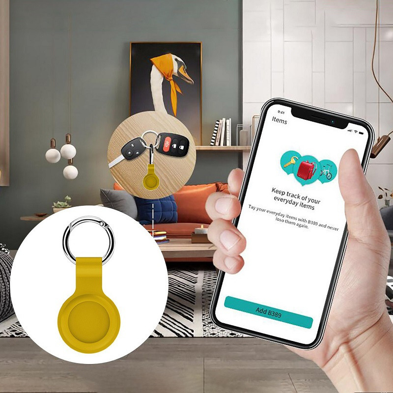 Szilikon kereső nyomkövető tok csere a légcímkék elvesztését gátló eszköz védő porvédő pozicionáló tokjához